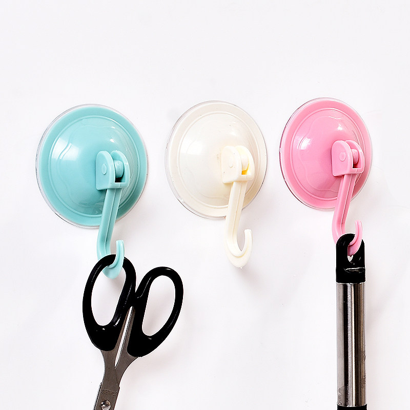 t真空强力吸盘挂钩门后厨房浴室玻璃无痕免钉毛巾壁挂衣架粘钩