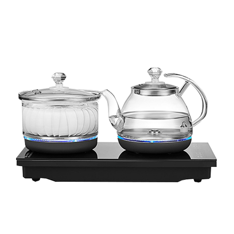 全自動上水燒水壺泡茶臺專用電熱水壺一體機(jī)底部抽水玻璃壺具配件