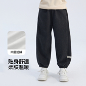 子童装 男童束脚裤 子保暖2025新款 雪中飞kids儿童裤 保暖百搭长裤