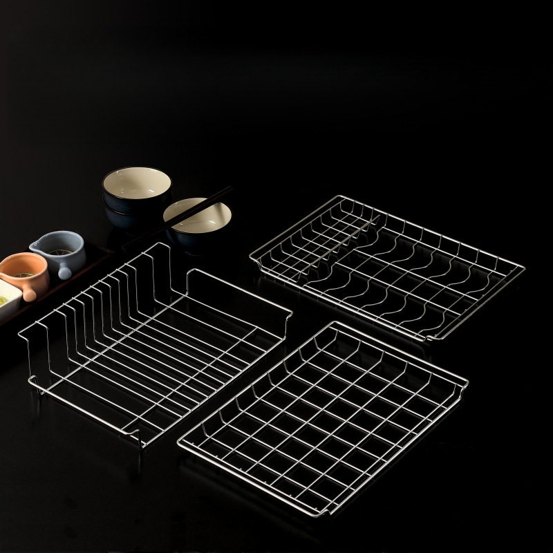 爆品消毒柜内置碗架层架 201不锈钢消毒碗柜拉篮隔层碟架盘架配件