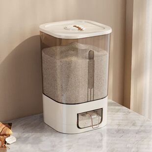 爆品可爱米桶家用防虫猫粮狗粮宠物杂粮桶按压式自动出米防尘米缸