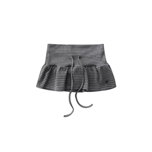 美式复古条纹个性短裙女冬季叠穿百搭显瘦休闲