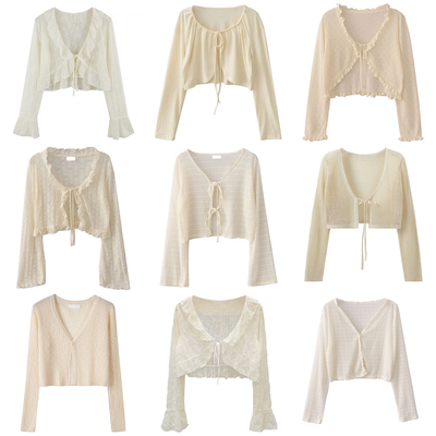 防晒开衫外套女新款罩衫短款上衣