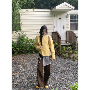 系带蕾丝裙 复古叠穿小众设计感半透明钩花半身裙女