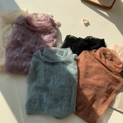 女人味蕾丝衫内搭打底衫上衣女