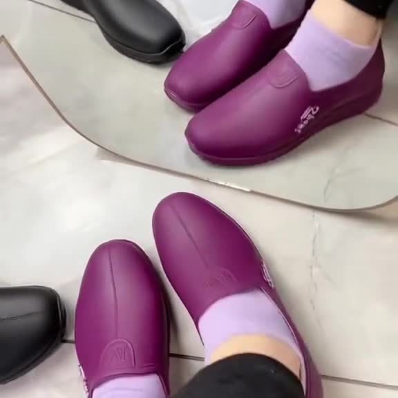 浅口低帮雨鞋女成人水轻
