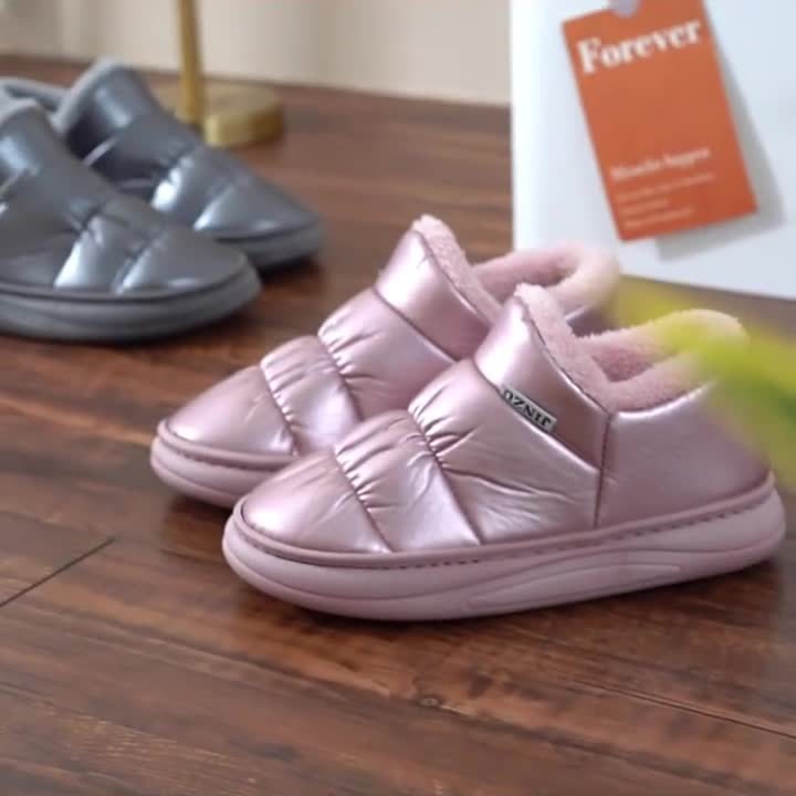 老人棉拖鞋冬天可外穿女
