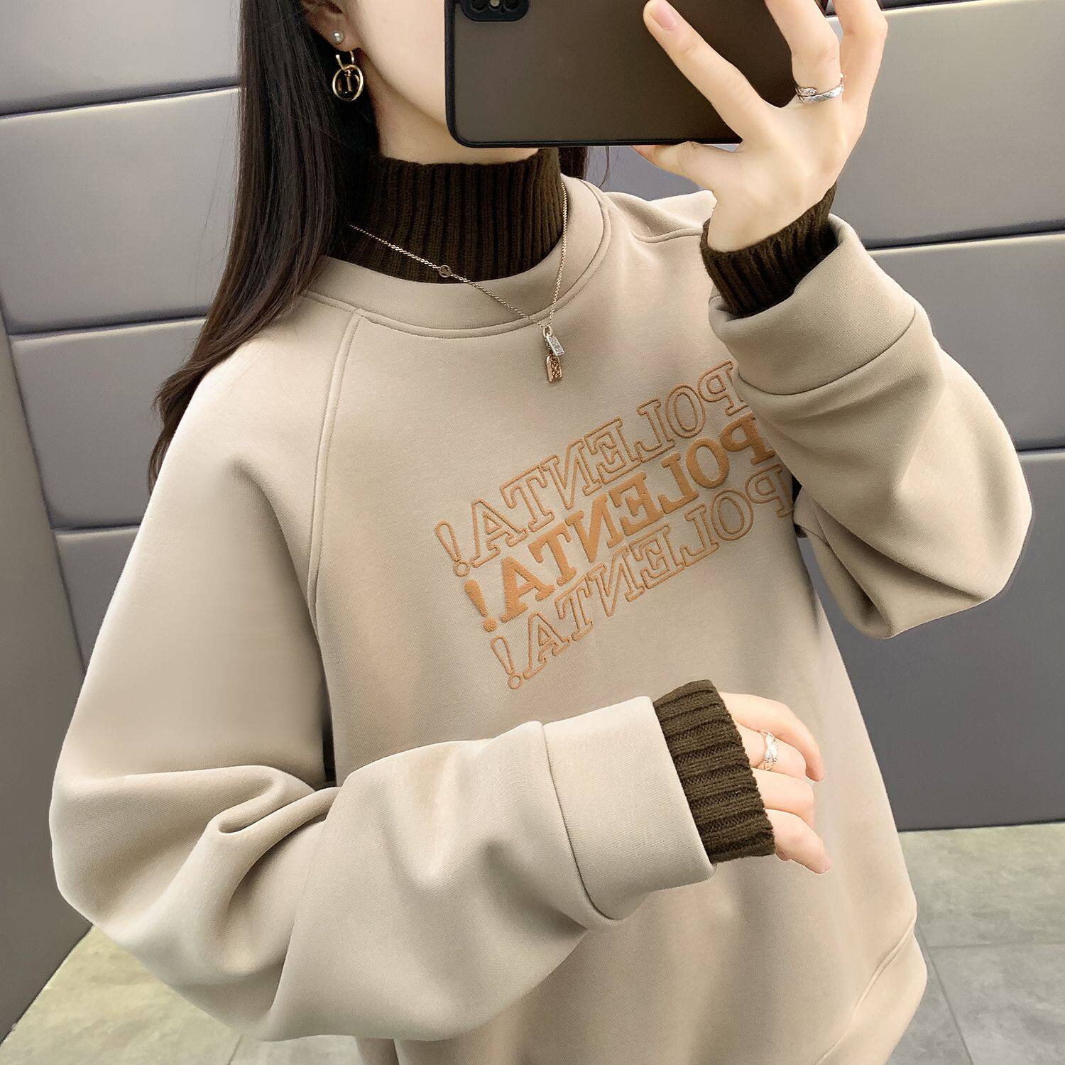 加绒加厚卫衣女2026新款
