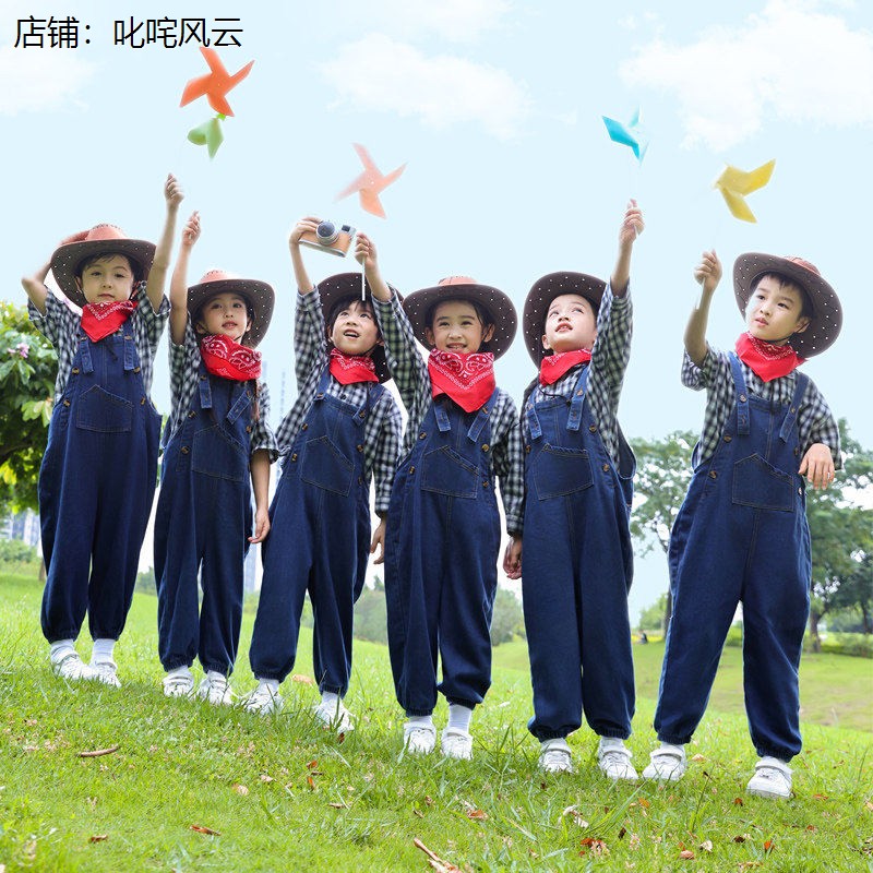 儿童演出服小学生牛仔很