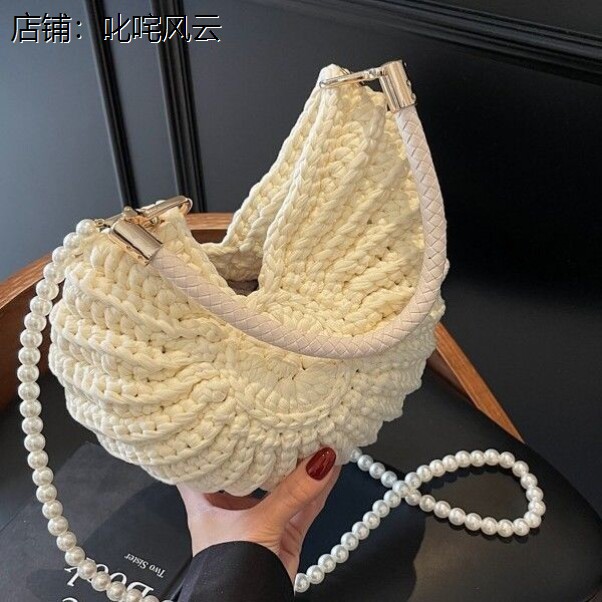 跨境编织包纯手工女海边