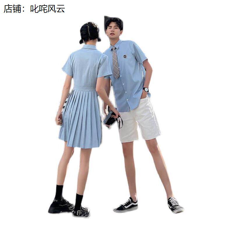 毕业照学院风衬衫裙子jk