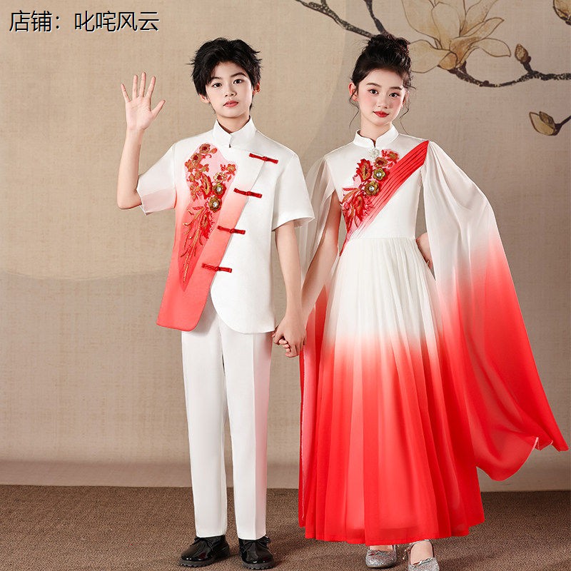 六一儿童合唱演出服中国