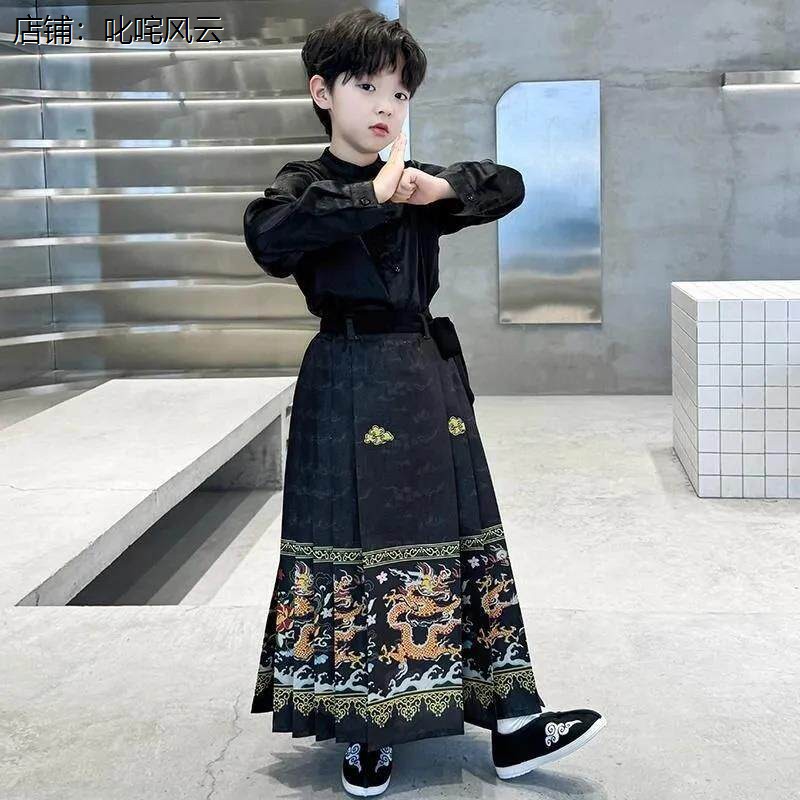 笠翁对韵儿童演出服表男