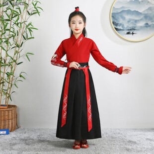 孔融让梨演出服儿童唐诗幼儿园舞蹈游子吟国学服装小学生书童六一
