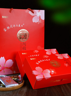 圣福记阿胶饴女士阿胶糕即食手工正品ejiao礼盒300g*2盒伴手礼