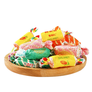 高粱饴软糖正品拉丝水果高粱饴多口味混合装圣福记旗舰店特产饴糖