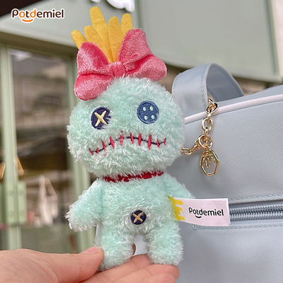 迪士尼正版potdemiel蜂蜜罐史迪奇小金挂件毛绒公仔玩偶书包可爱