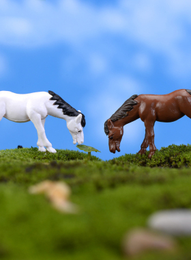 可爱风手工摄影咖啡色小动物摆件