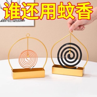 蚊香架家用创意铁艺檀香架子接灰盘支架防火防烫香炉不锈钢蚊香盒