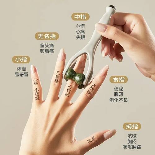 多功能手动颈椎滚轮按摩器