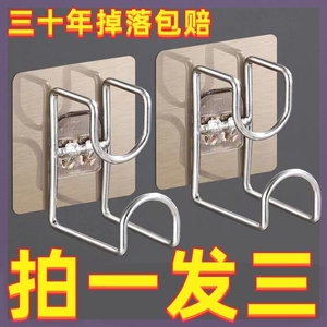 脸盆收纳架挂钩卫生间浴室放盆神器壁挂免打孔多功能置物架脸盆架