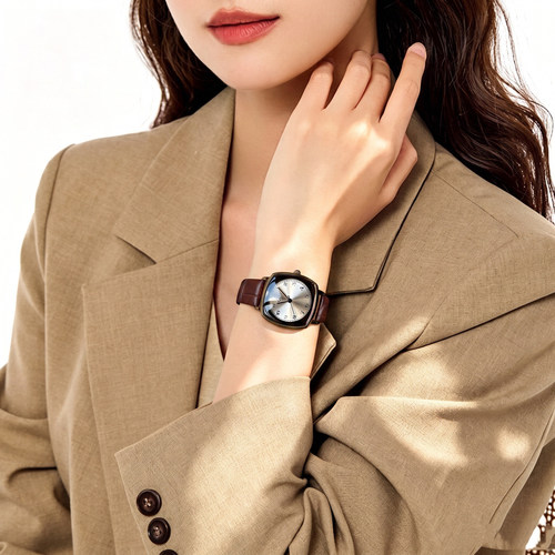 复古小方糖手表女轻奢小众女生石英表女士女款2026新款表品牌腕表