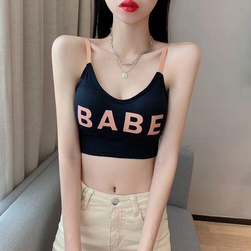 文胸裹胸美背一体吊带背心