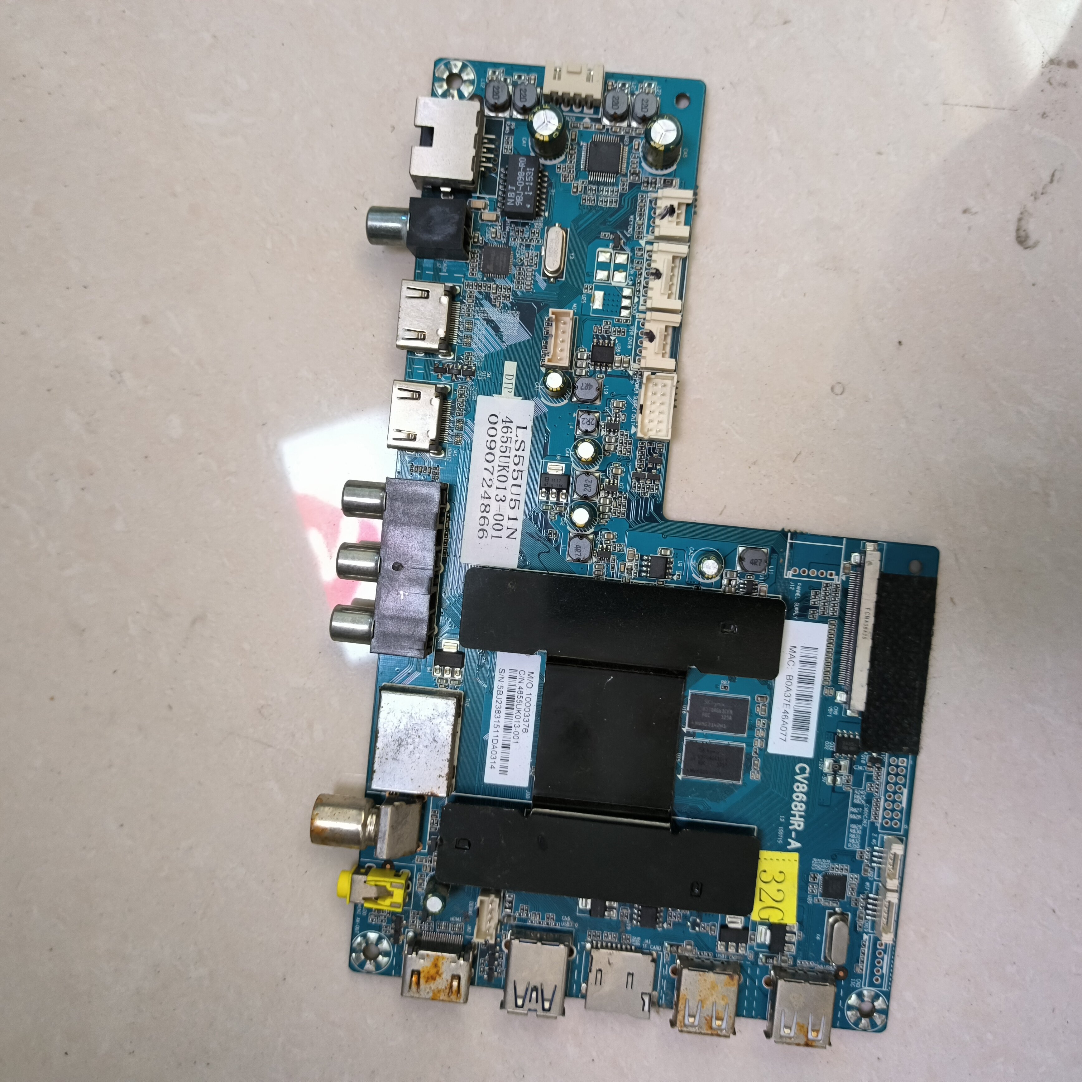 原装海尔LS55AL88G51 主板CV868HR-A屏LS48AL88G31实图现货