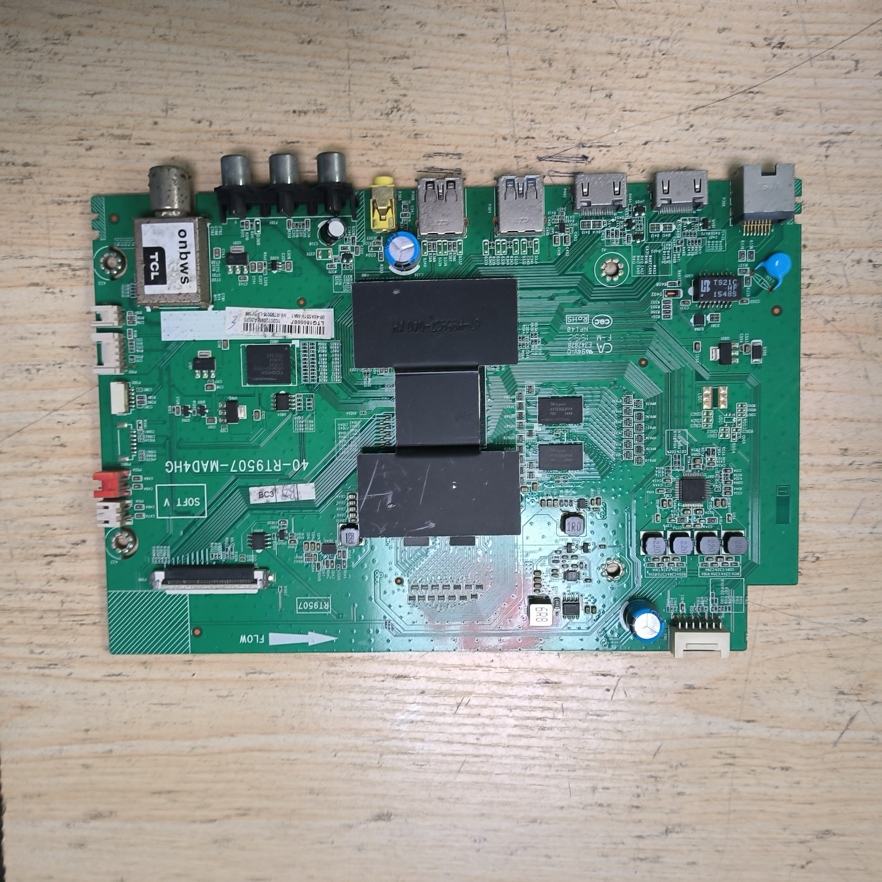TCL电视B48A858U主板 40-RT9507-MAD4HG 配屏LVU480SSOT E2