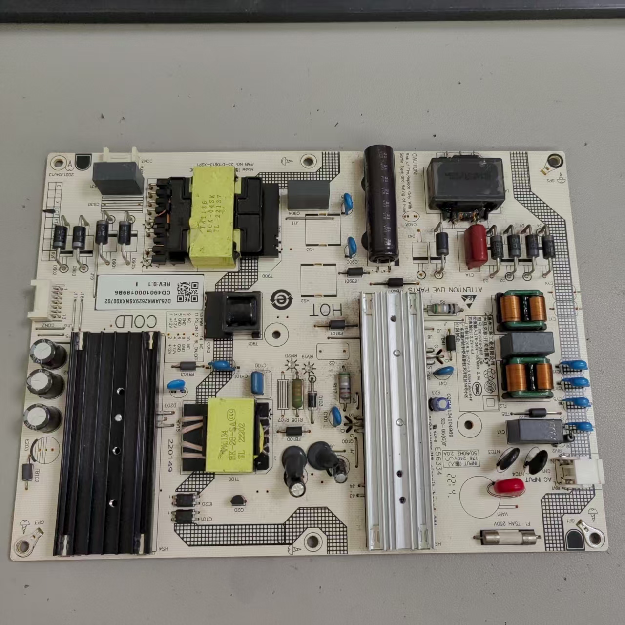小米 L70M7-EA 电源板 SHG7501A-248E 25-DT0613-X2P1