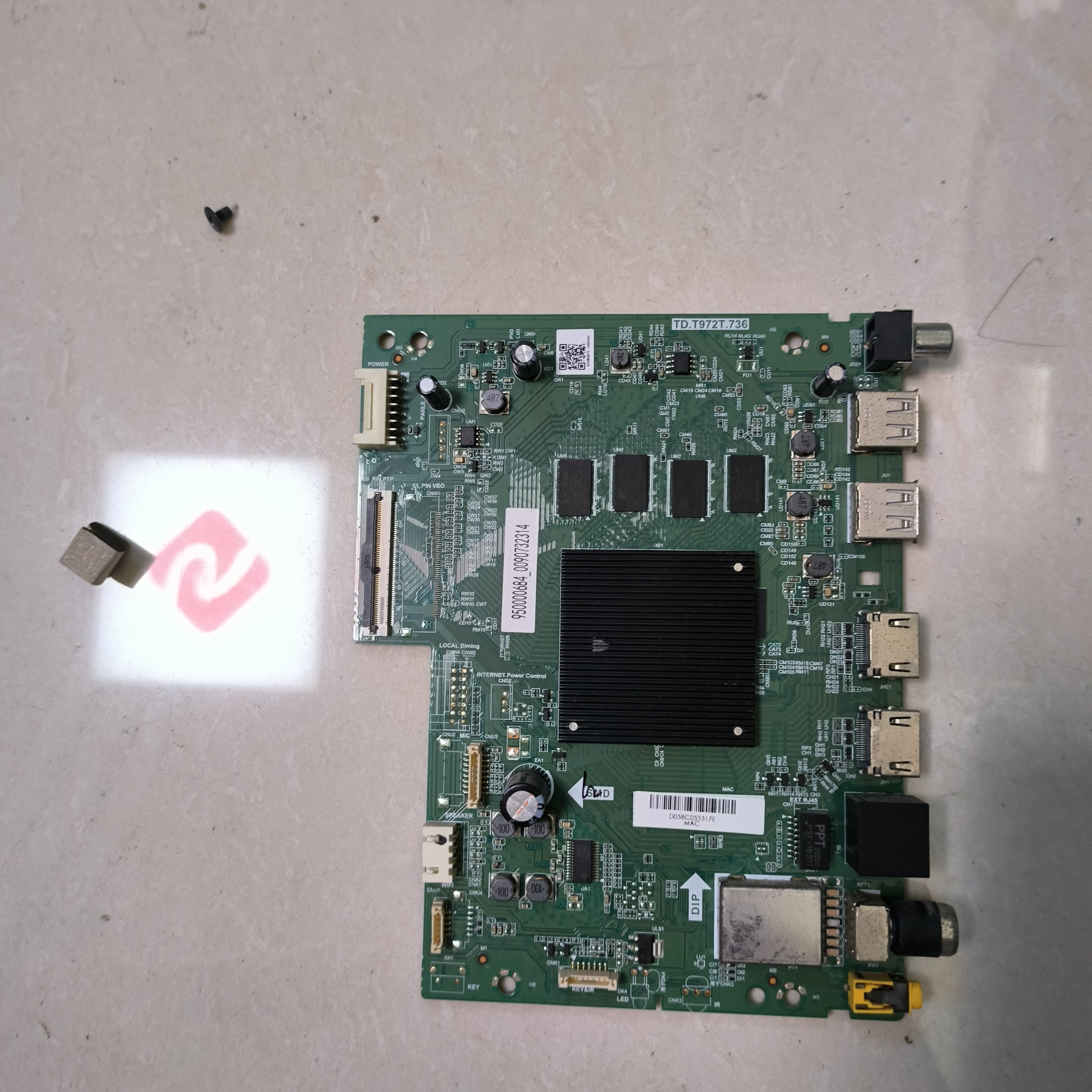 原装拆机海尔 LU55C61 主板TD.T972T.736 屏C550U19-E7-H