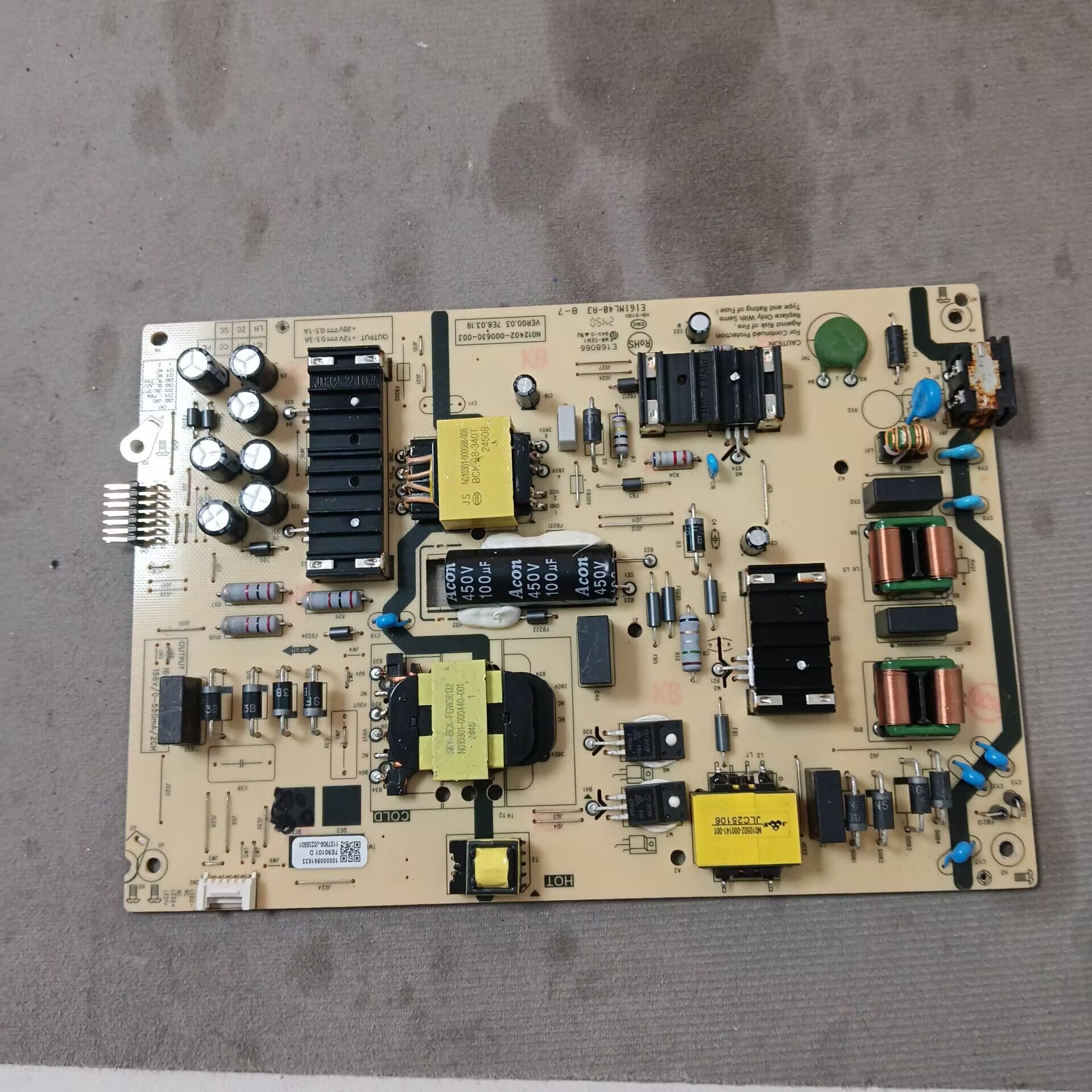 创维酷开65P3D电源板N012402-000630-003