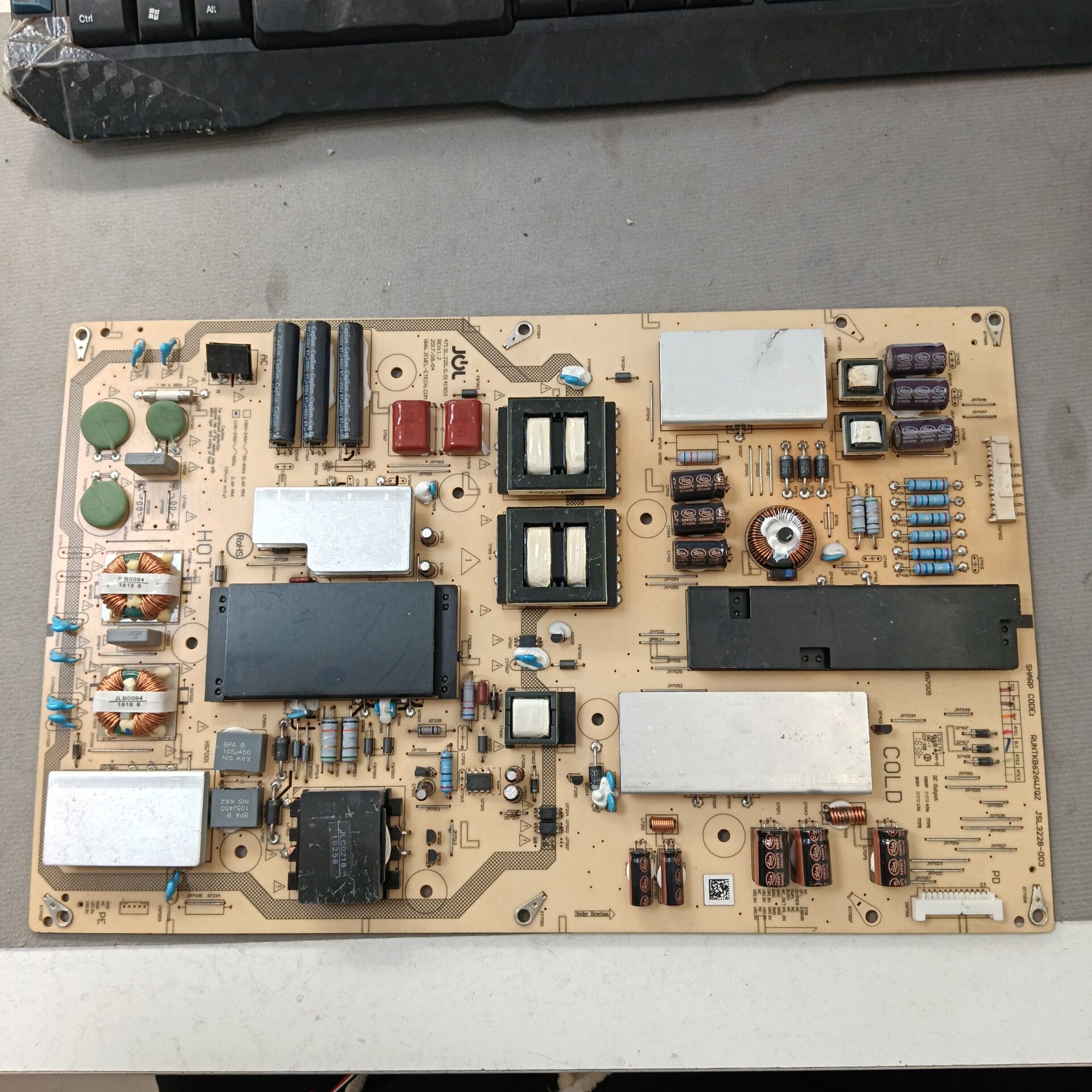 原装夏普LCD-70SU575A 70MY5100电源板RUNTKB626WJQZ