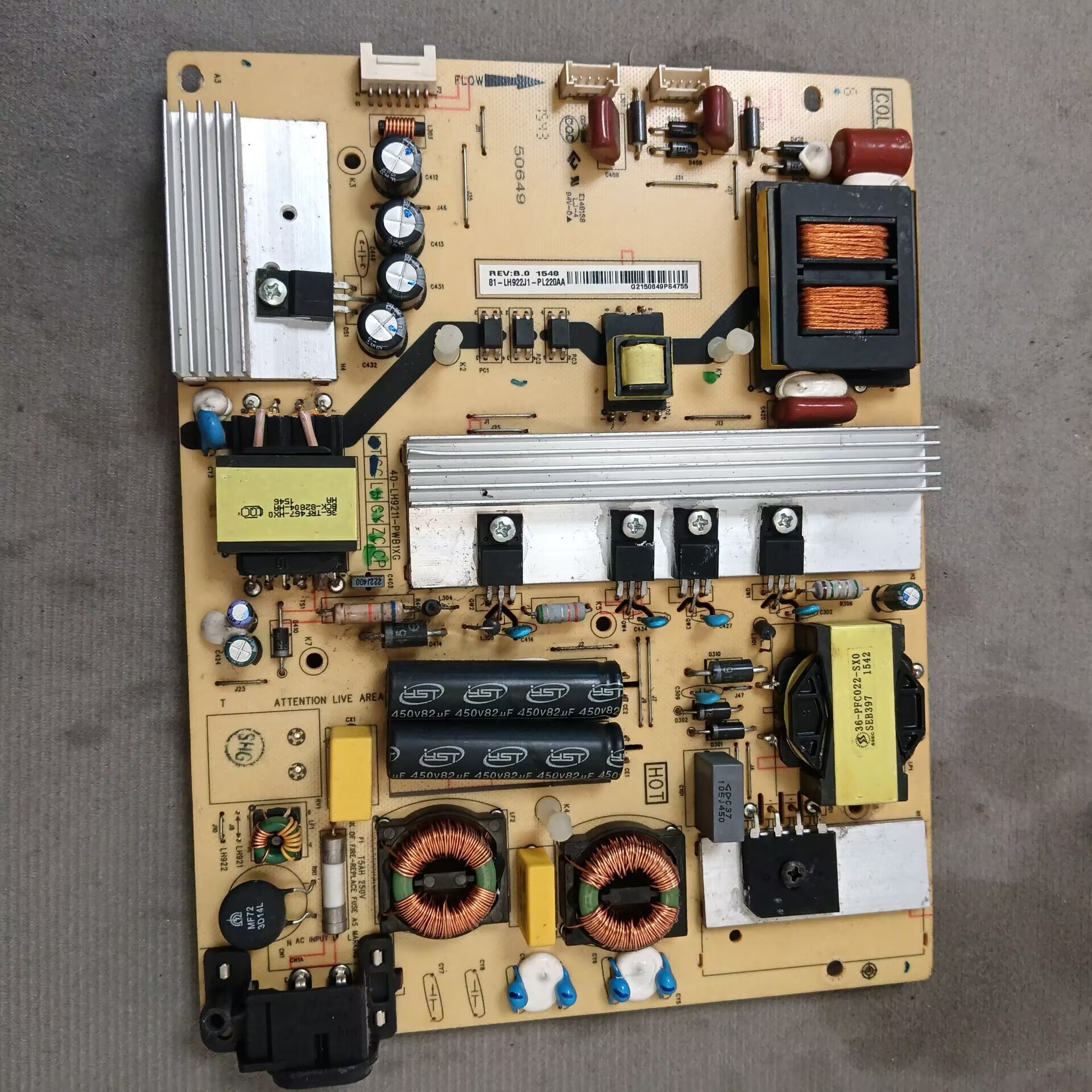 TCL B55A658U电源板40-LH9211-PWB1XG 08-LH922J1-PW200AA