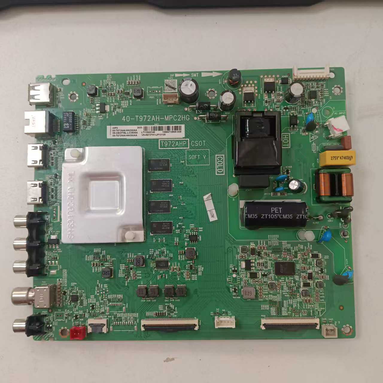 拆机 TCL 43F8主板40-T972AH-MPC2HG 屏LVU430NDEL CS9W10测试好