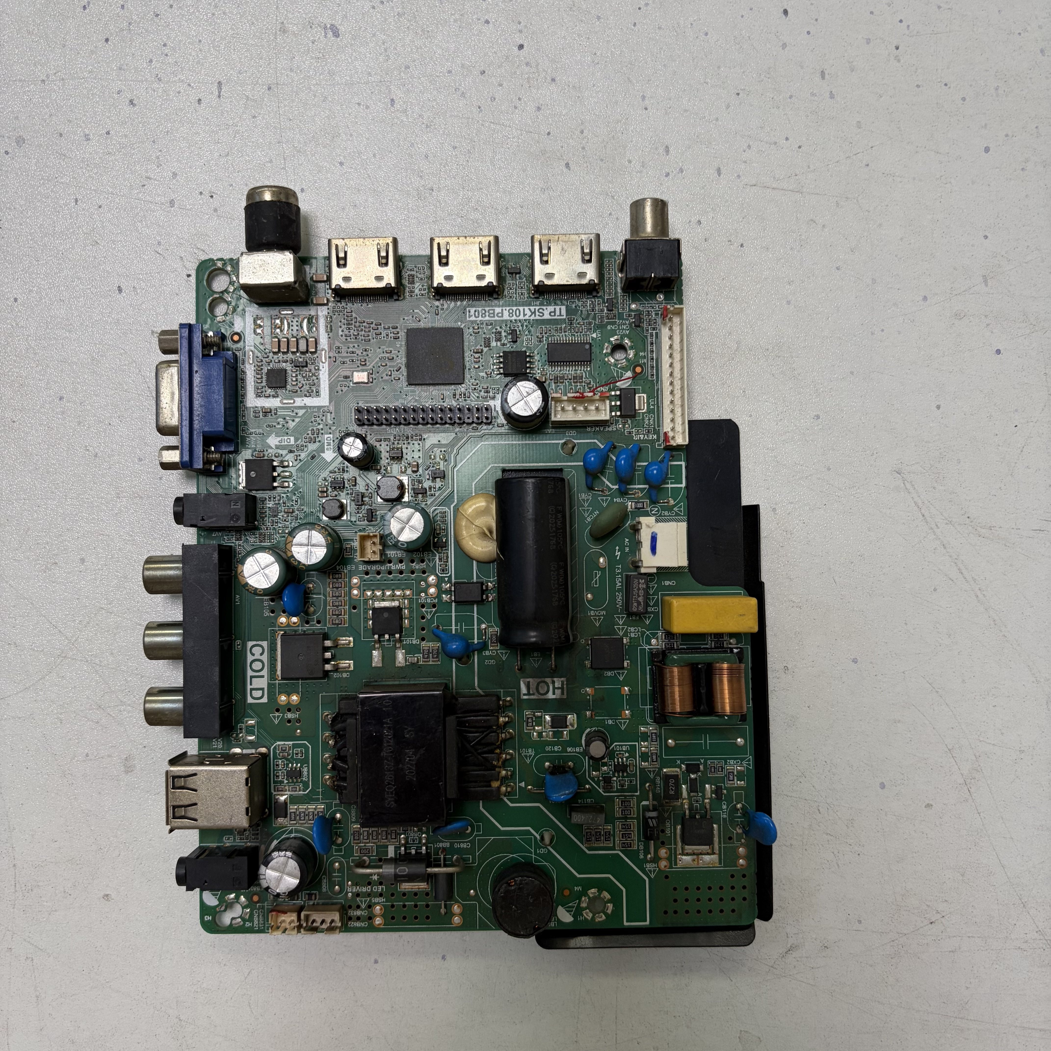适组装32寸液晶电视主板 TP.SK108.PB801 35V-63V/520MA(35W)