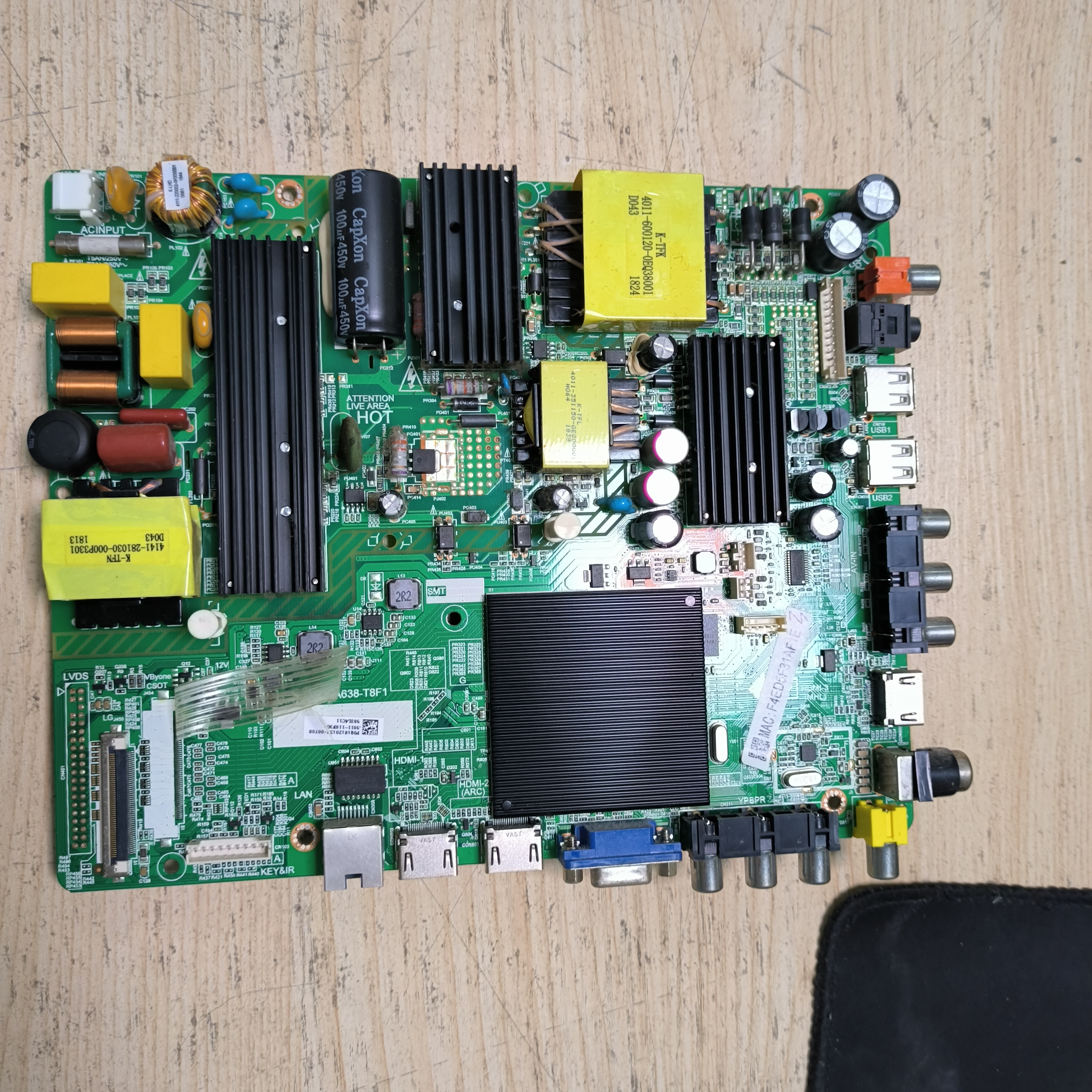 原装东芝55U6700C主板4715-M638T8-A5232B01屏K550WDC2