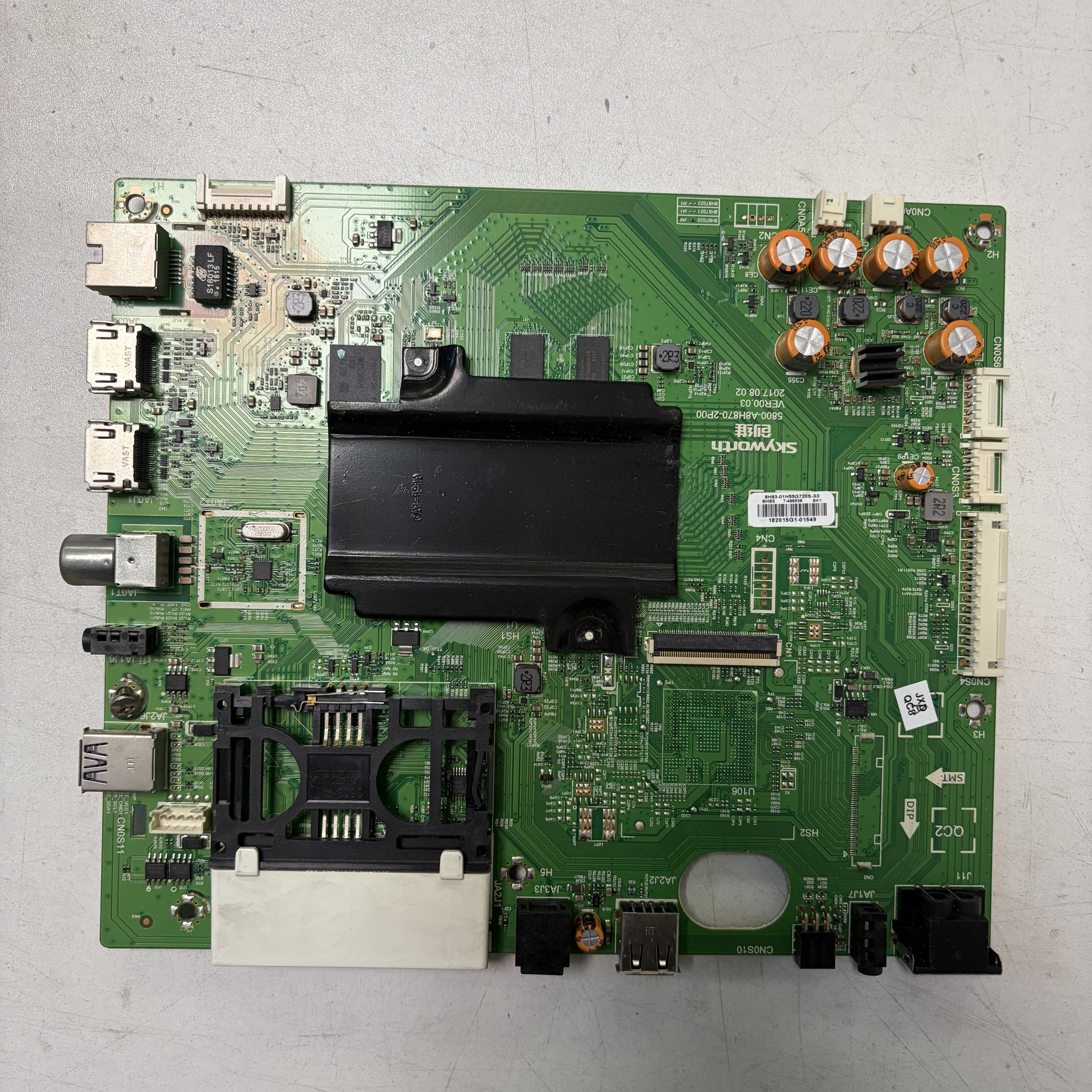 创维55G720S主板5800-A8H870-2P00屏REL550WY LD0-60B实拍 测好