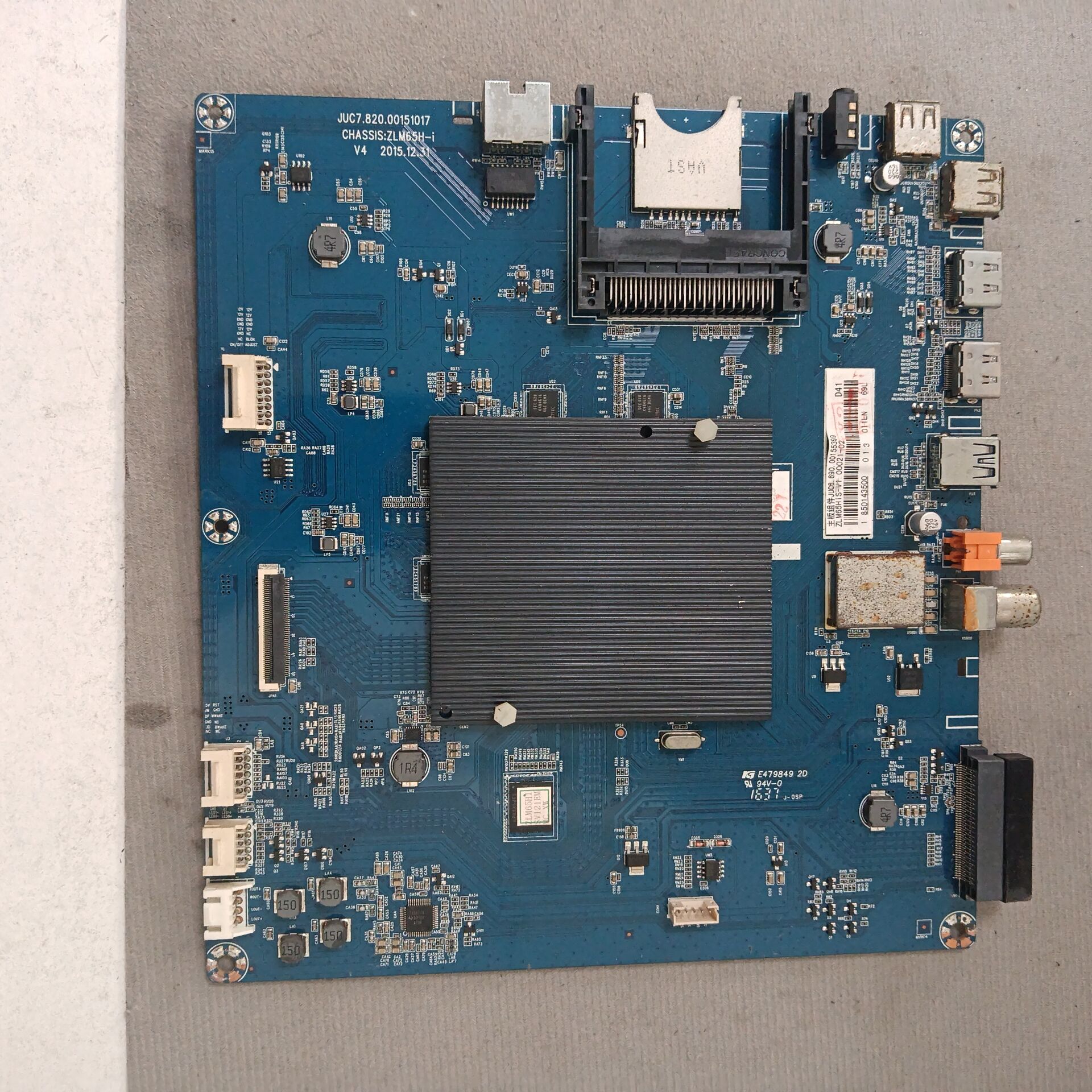 原装长虹55Q3EU 55G3原装主板JUC7.820.00151017 屏C550U15-E5-S