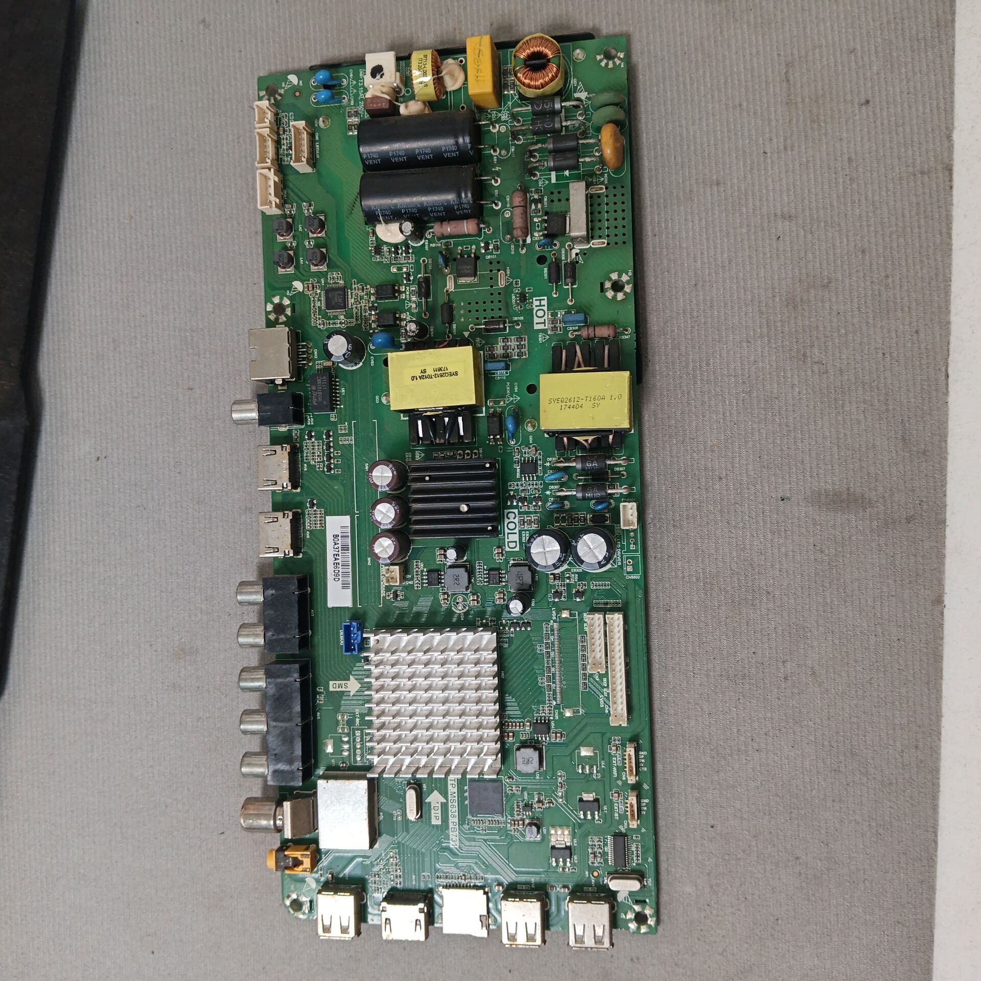 原装海尔H43G10Z电视主板TPD.MS638.PB731配屏LSC480HN08-8