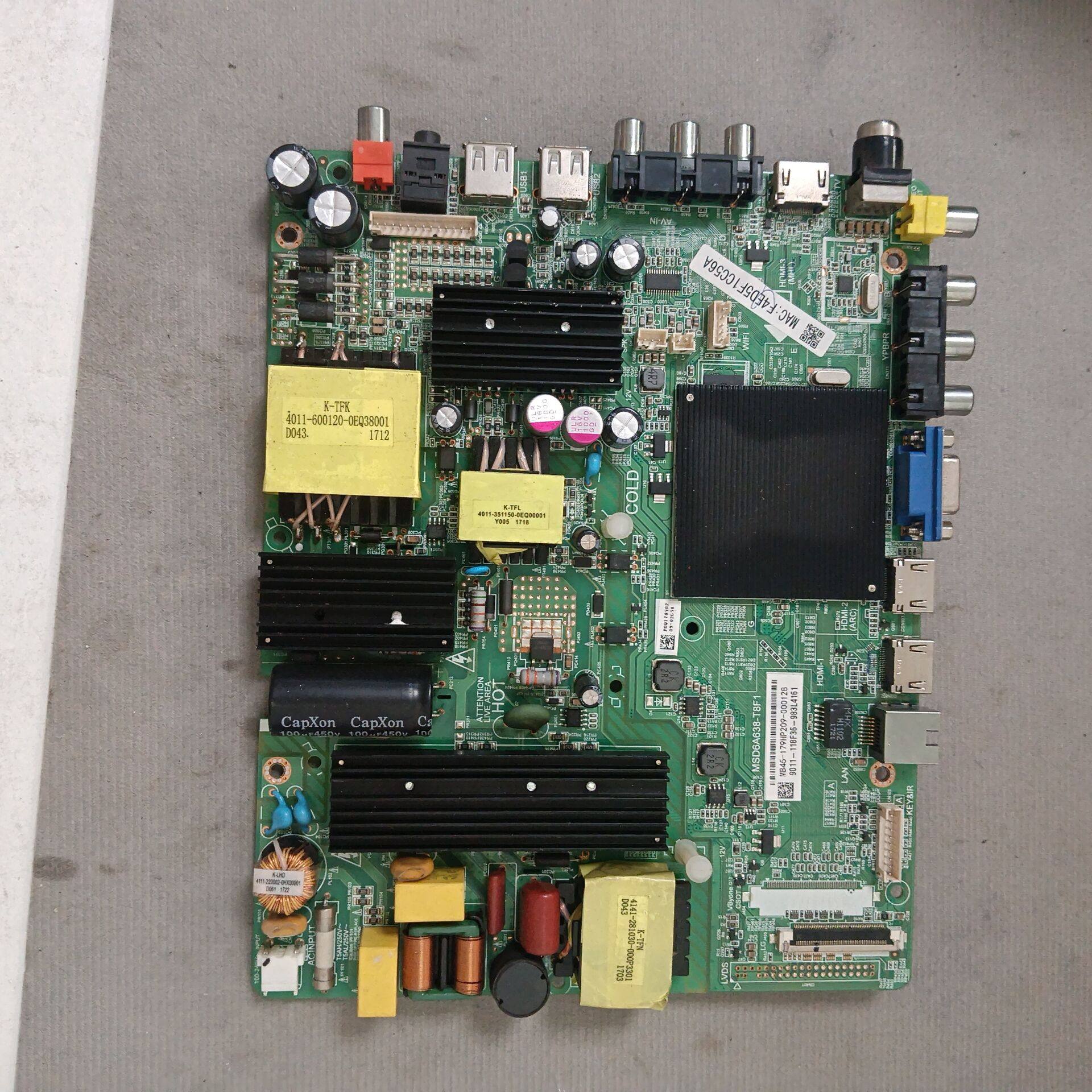 原装飞利浦55PUF6093/T3 主板MSD6A638-T8F1 配屏K550WDC2