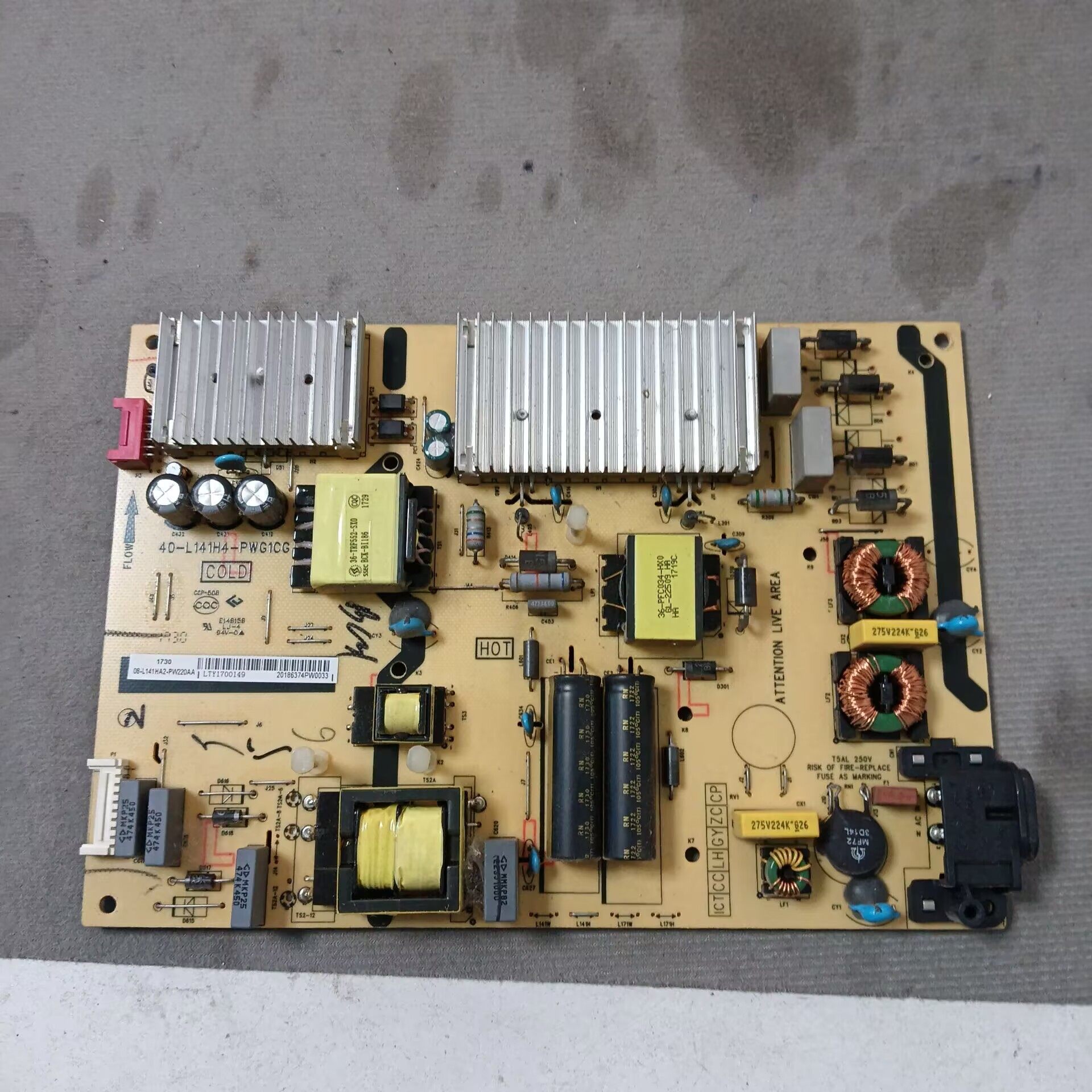 TCL B55A858U电源板40-L141H4-PWG1CG 08-L141HA2-PW1