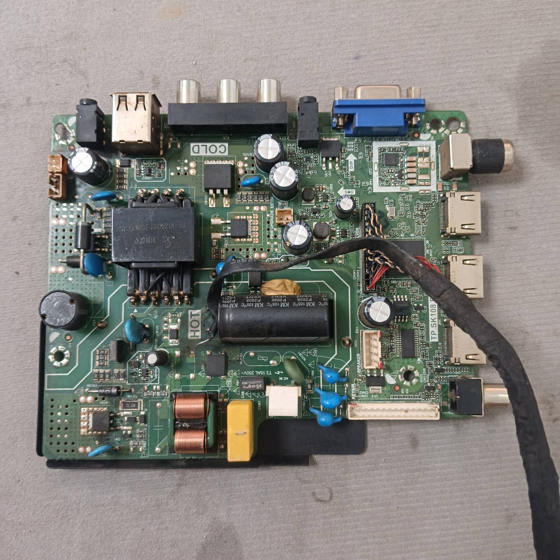 原装拆机主板TP.SK108.PB801屏LC390TA2A电压35V-63V