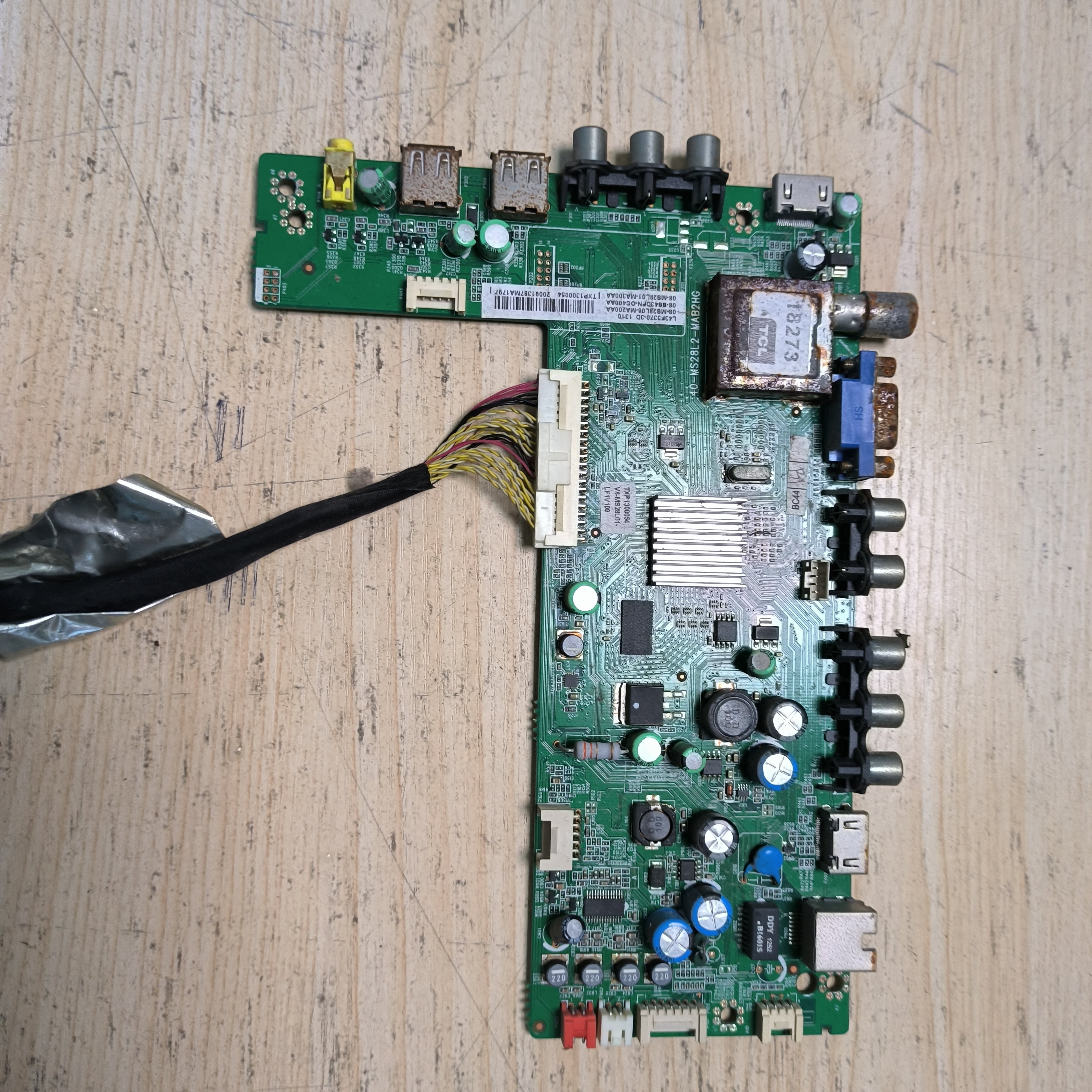 原装TCL L43F3370-3D电视主板40-MS28L2-MAB2HG 屏LVF430SDAL