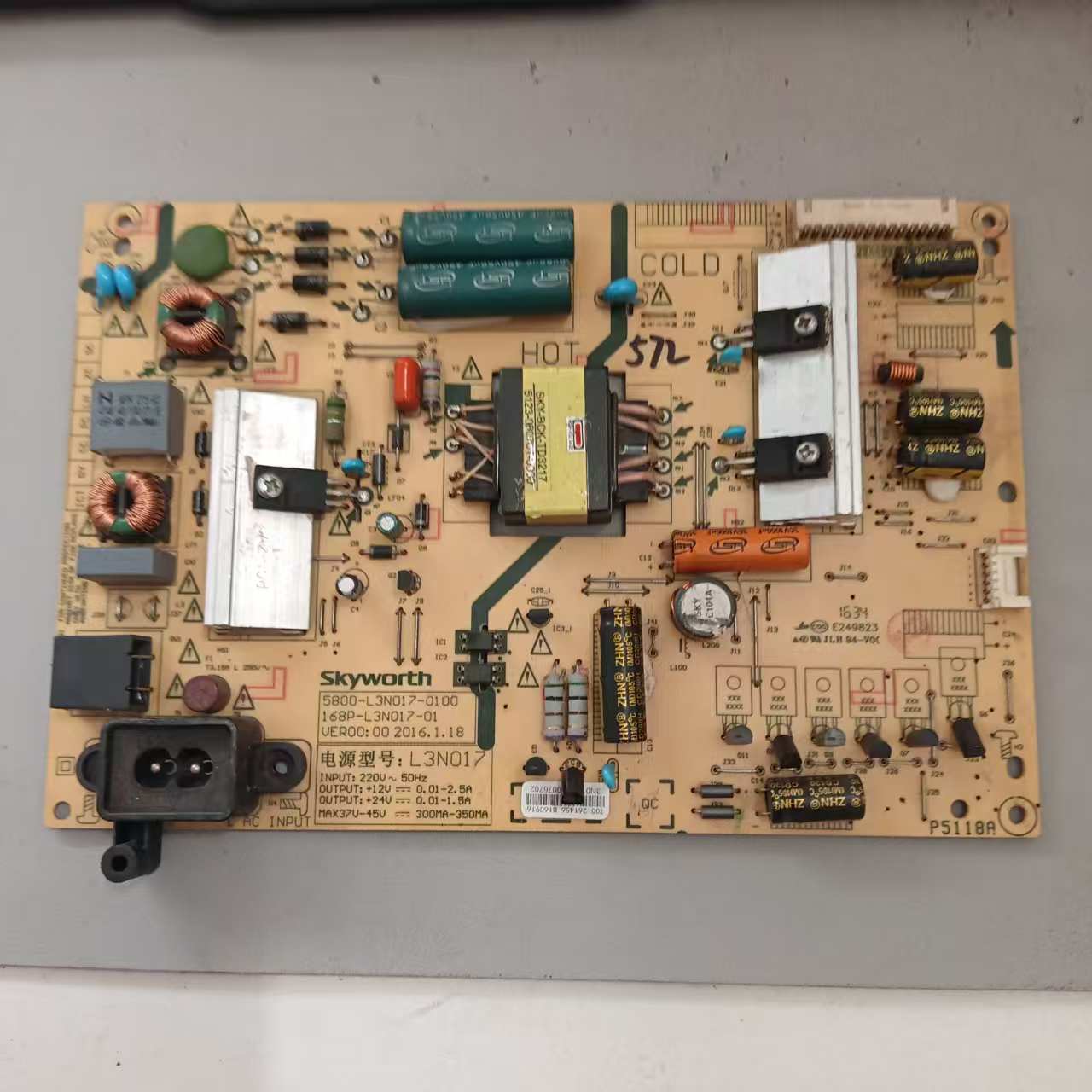 原装创维43G6 43E386电视电源板168P-L3N017-01 5800-L3N017-0100
