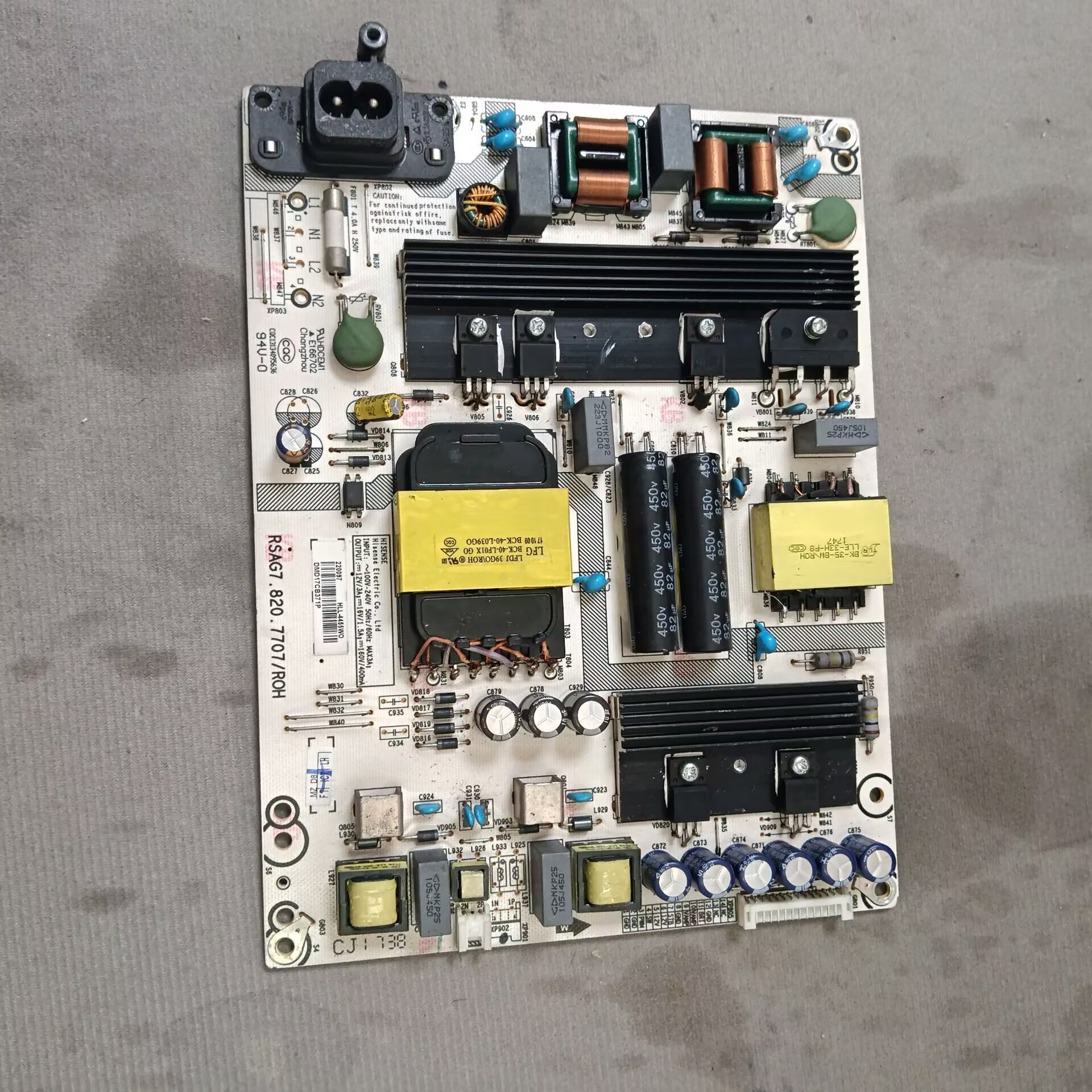 海信LED43N3600 55N3700U 电源板 RSAG7.820.7707