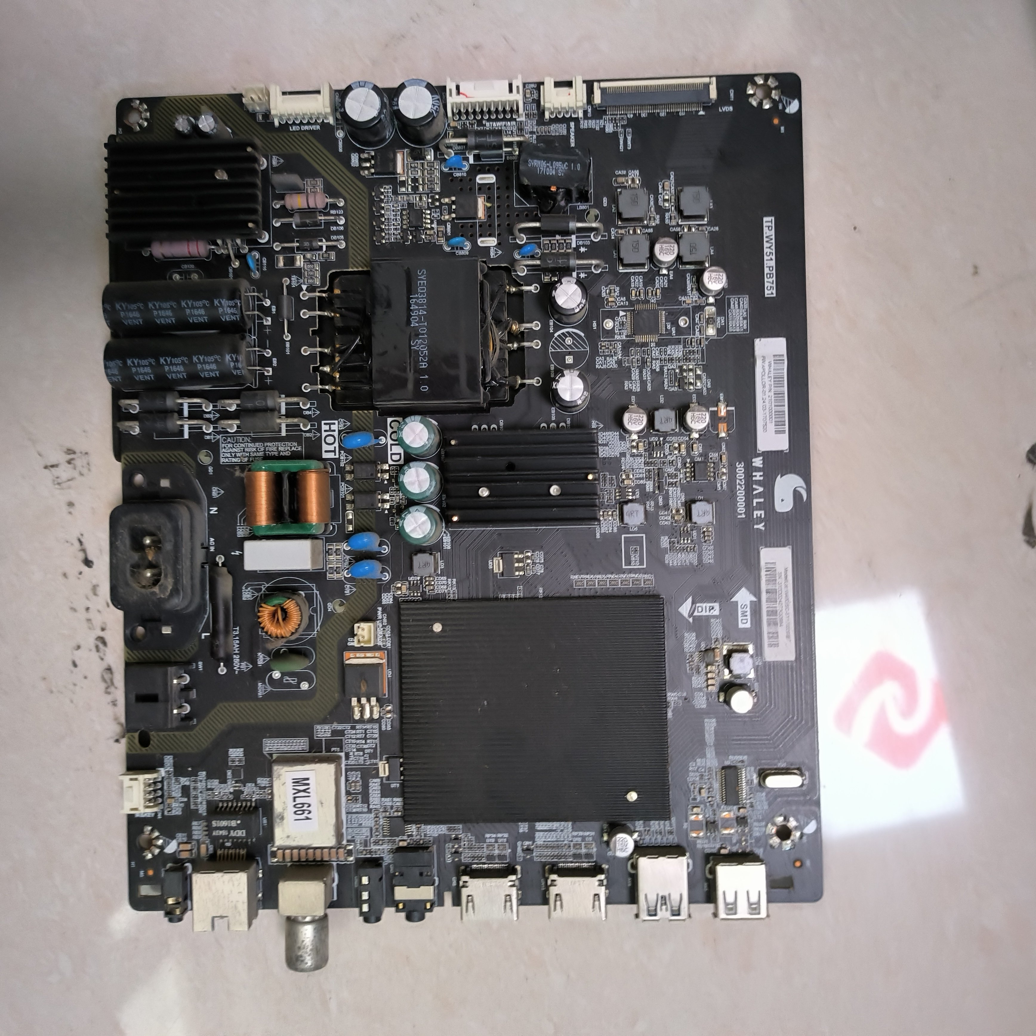 原装 微鲸W40D主板TP.WY51.PB751配屏ATM400DUNDAS-M1-1