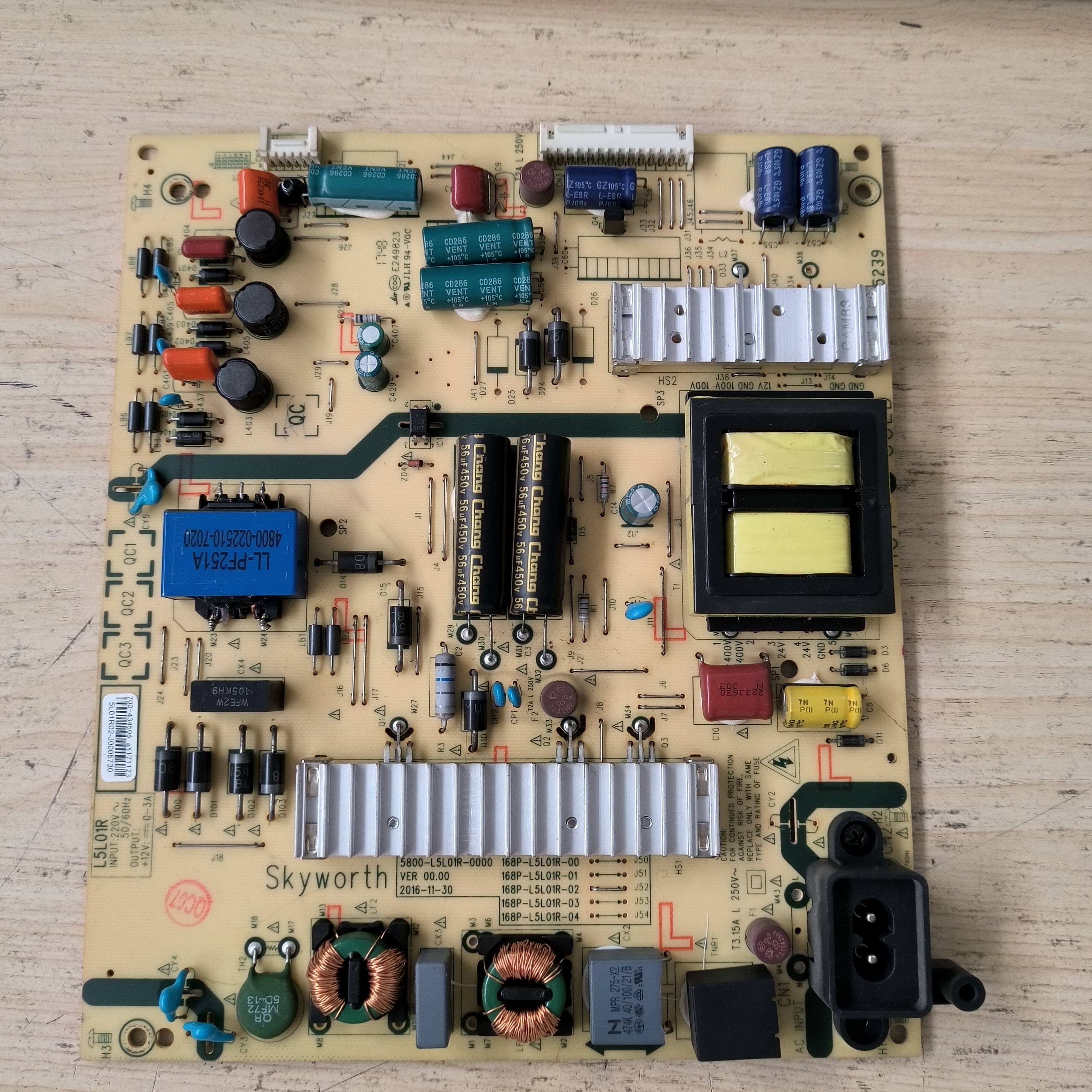 原装创维55M7 电源板5800-L5L01R-0000 168P-L5L01R-02