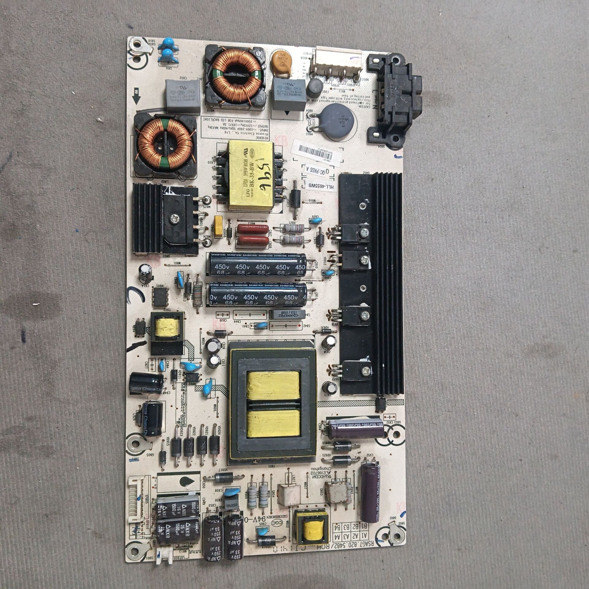 海信LED55EC520UA  55K5500电源板RSAG7.820.5482