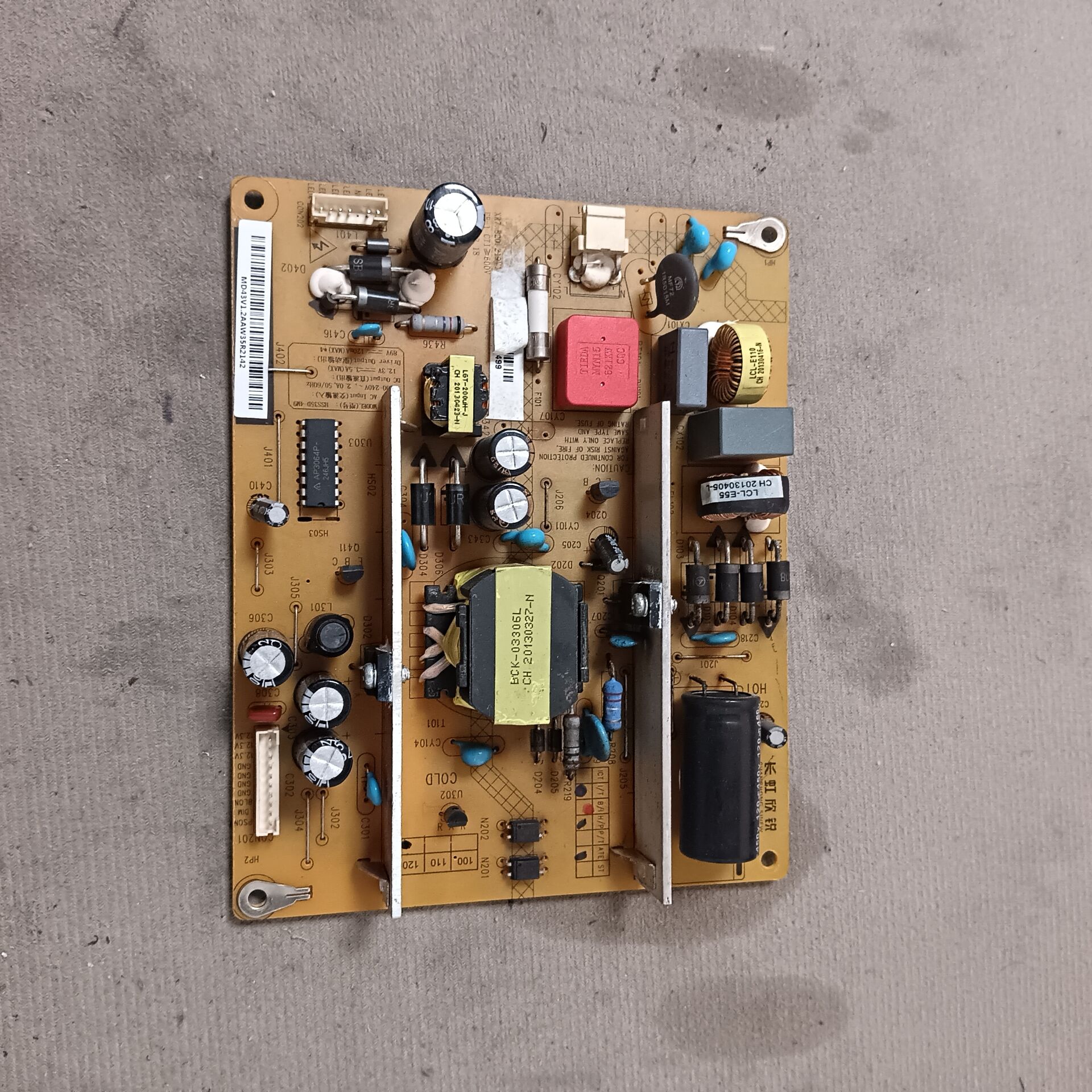 原装长虹 LED42C3000I 电源板 XR7.820.230V1.4 HSS35D-4M9